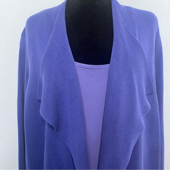 Eileen Fisher Set Women's Purple Sweater Cardigan and tank Sz:3X - Picture 5 of 15